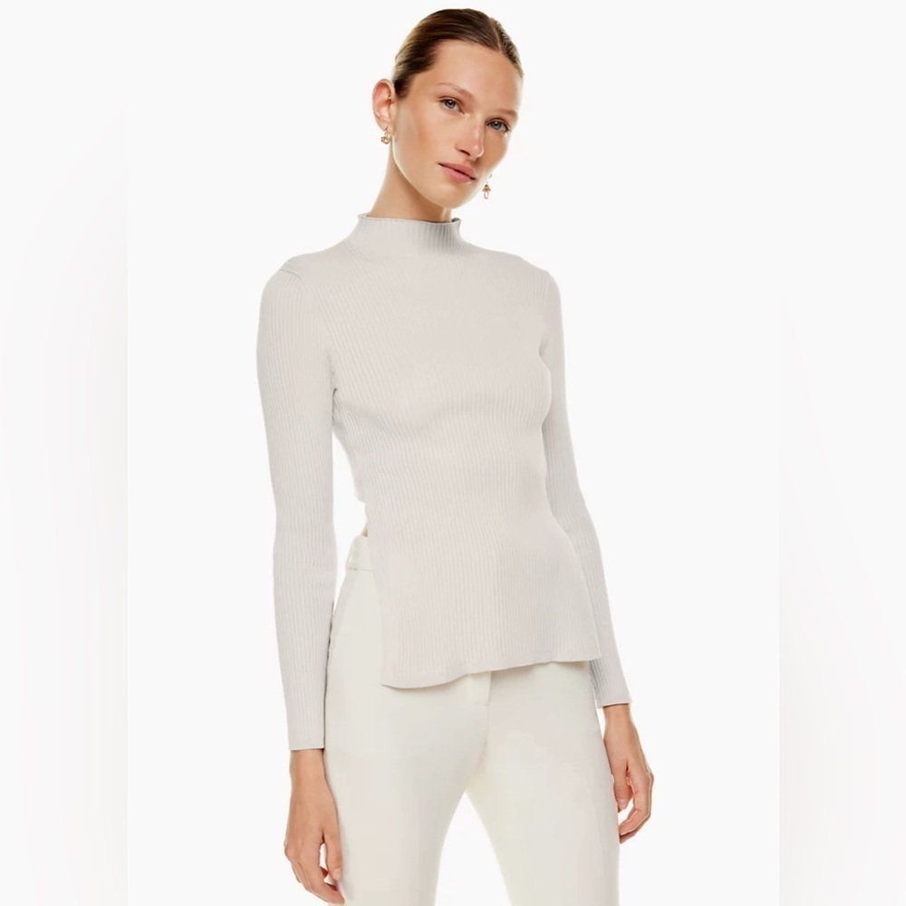 Aritzia Babaton Sculpt Knit Tie-Back Longsleeve - Picture 2 of 10